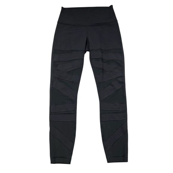 Lululemon Wunder Under Pant Hi-Rise Tech Mesh 25" Inseam Black Size 6 - Picture 1 of 8